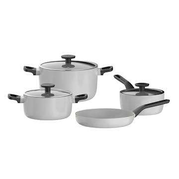 Grytset BergHOFF Leo Glints 7 Delar Återvunnet Aluminium