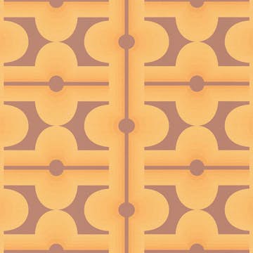 Tapet AS Creation Retro Chic 39533-4, Mönstrad Orange