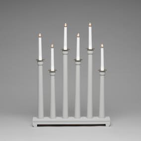 Adventsljusstake Gnosjö Konstsmide 6L Trä Mässing