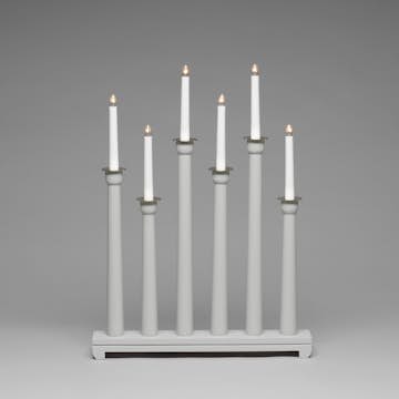 Adventsljusstake Gnosjö Konstsmide 6L Trä Mässing