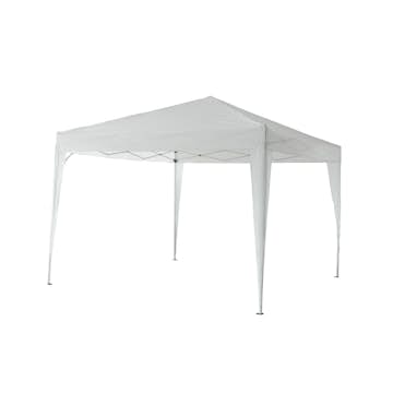 Partytält Landskap Skugga Ihopfällbart 3x3 m Vit - Metall/Polyester