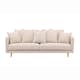 Soffa Vind Segelskären Beige 3-Sits med Tallben & Linnekuddar