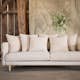 Soffa Vind Segelskären Beige 3-Sits med Tallben & Linnekuddar