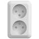 Vägguttag Gelia 2-vägs