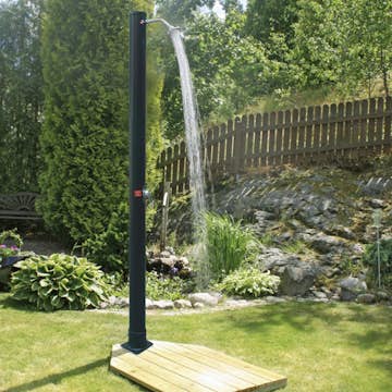 Utedusch Demerx Sunny 18 Soluppvärmd Trädgårdsdusch med Takdusch