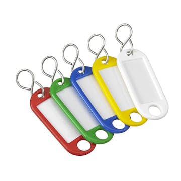 Nyckelbricka Millers Plast Mix 5-pack