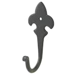 Klädkrok Millers Singel Smide Svart 120 mm