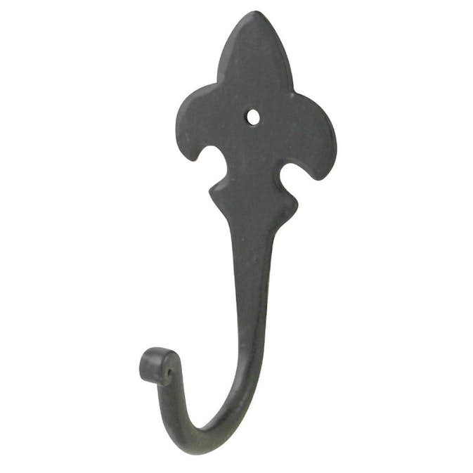 Klädkrok Millers Singel Smide Svart 120 mm