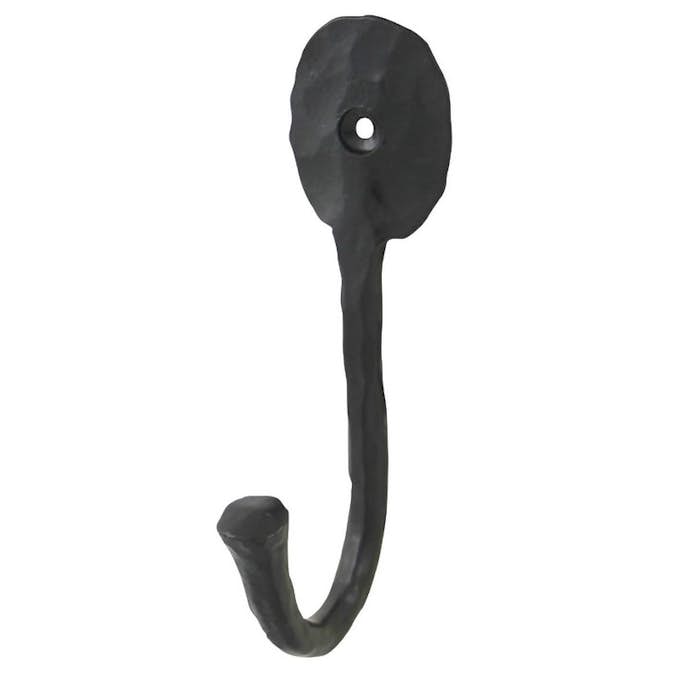 Klädkrok Millers Singel Smide Svart 150 mm