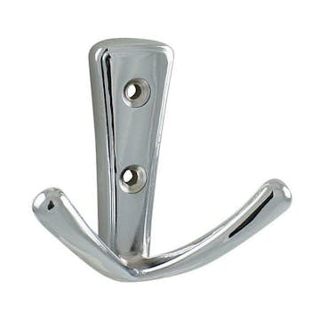 Klädkrok Millers 2 krokar 70 mm