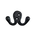 Klädkrok Millers 2 krokar Smide 55 mm