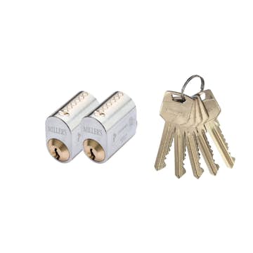 Cylinder Millers 71237 Oval 2 lås 5 nycklar