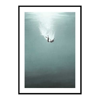 Poster Gallerix Falling Underwater