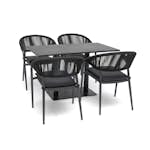 Caféset Hillerstorp Näsby med 4 st Ekeryd Trädgårdstolar