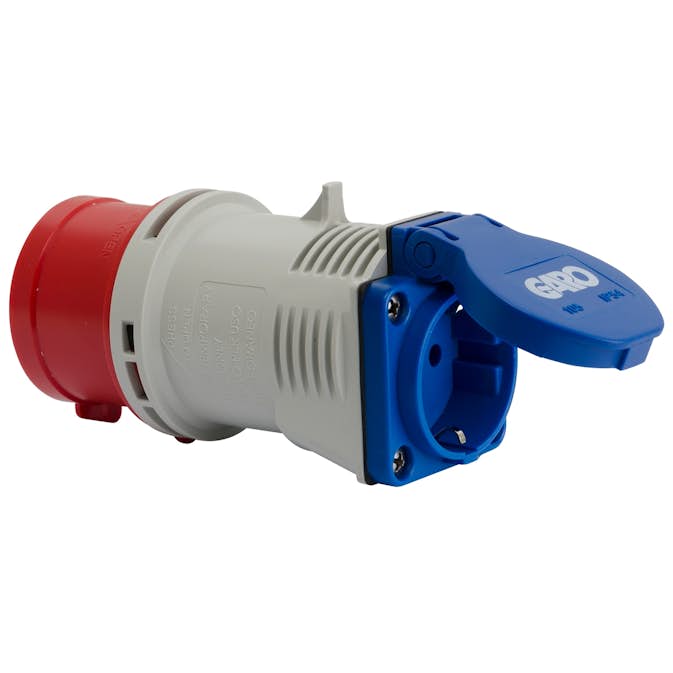 Övergångsadapter Gelia 416-6 CEE till Schuko