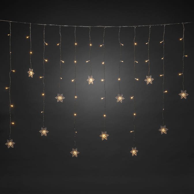 Gardinslinga Gnosjö Konstsmide 12 Snöflingor L