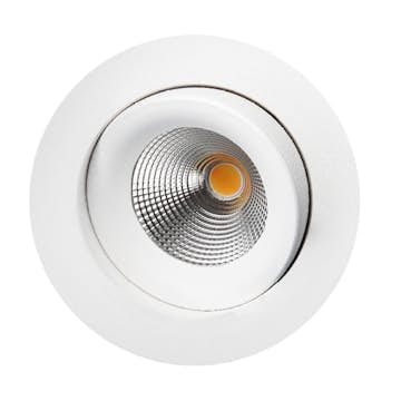 Downlight Gelia LED 9W Vit IP44 3000K Vinklingsbar 30° Inkl Drivdon