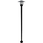Stolparmatur Gelia 2 m Hållö Svart E27 Max 60W IP44 med Markfäste