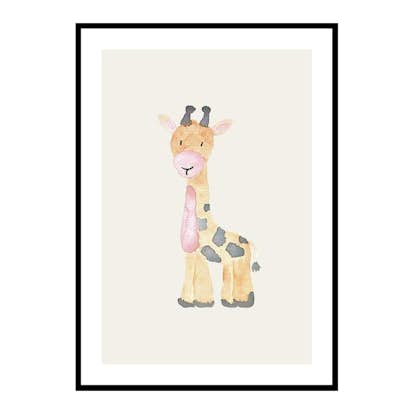 Poster Gallerix Watercolor Giraffe