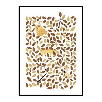 Poster Gallerix Hiding Giraffe 4106