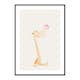 Poster Gallerix Bubblegum Giraffe 4112