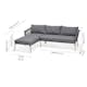Loungegrupp LifestyleGarden Ipanema med soffbord och dynor