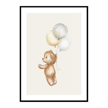Poster Gallerix Teddy With Balloons