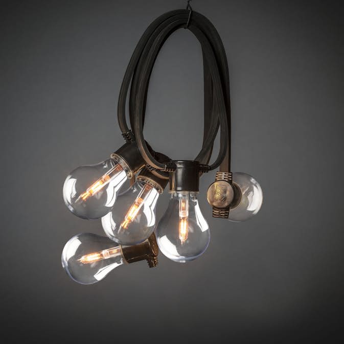 Tilläggsslinga Gnosjö Konstsmide 4147-800 E27 10 LED Utbytbar