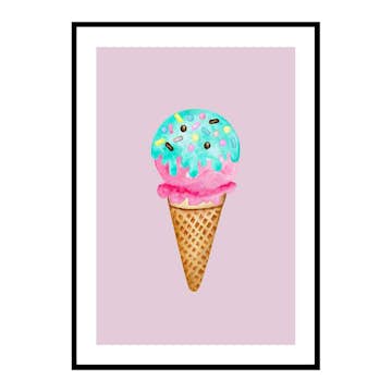 Poster Gallerix Ice Cream In Pink