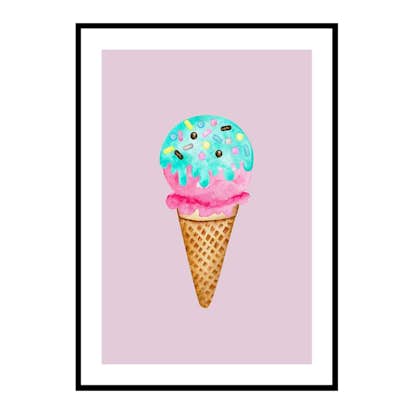 Poster Gallerix Ice Cream In Pink