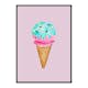 Poster Gallerix Ice Cream In Pink