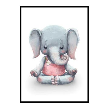Poster Gallerix Yoga Elephant