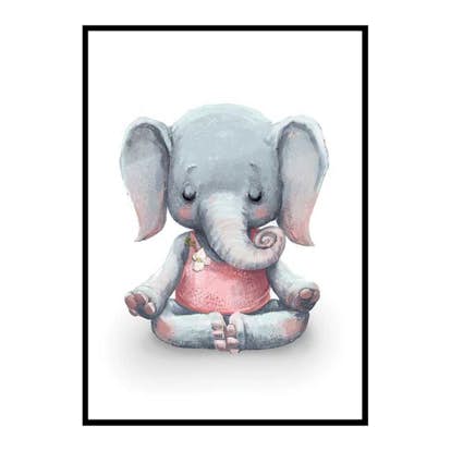 Poster Gallerix Yoga Elephant