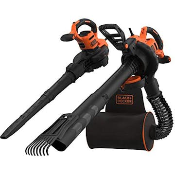 Lövblås Black&Decker BEBLV301 72L 3000W Med Räfsa