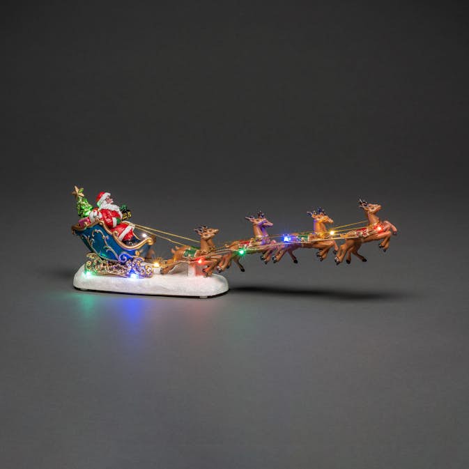 Julby Julfigur Gnosjö Konstsmide Tomte i Släde