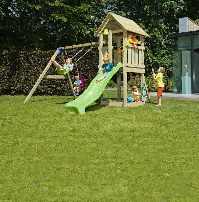 Lekställning Hörby Bruk Kiosk Lektorn med Rutschkana & Gunga