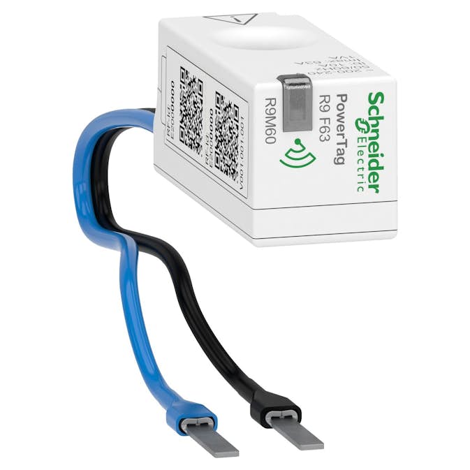 Energimätare Schneider Electric PowerTag Resi9 Flex ZigBee 1-pol + N, 63A för alla Dvärg/minibrytare Flexibel Anslutning