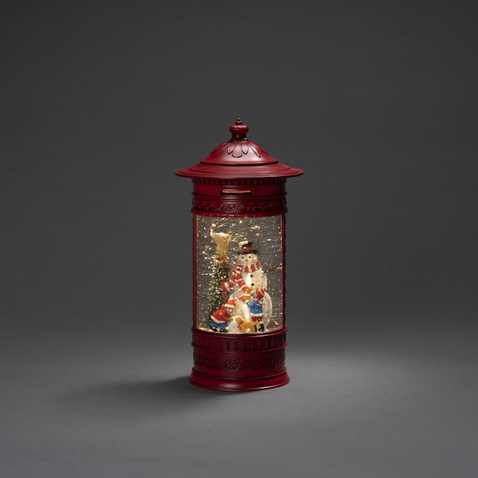 Snöglob Gnosjö Konstsmide Vattenfylld Brevlåda Snögubbe