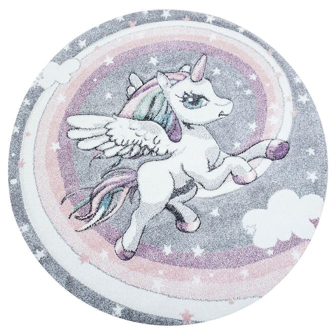 Barnmatta KM Carpets Atlas Unicorn Multi Rund 120