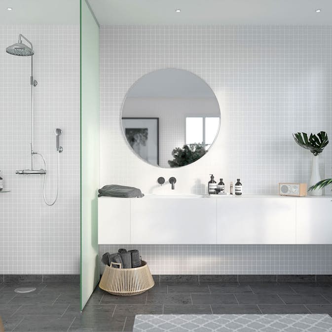 Våtrumsskiva Fibo Rhodos White 1091-M0303 S