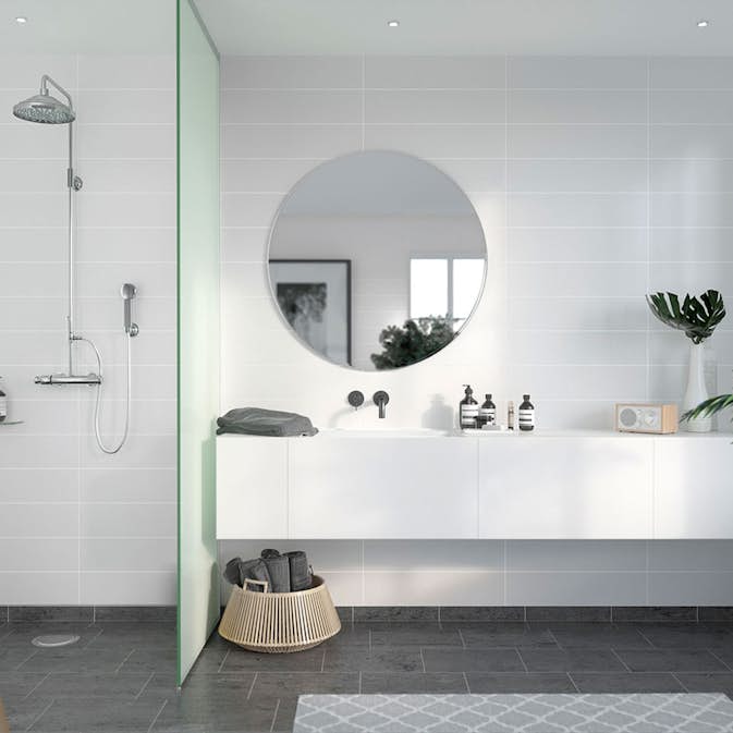 Våtrumsskiva Fibo Rhodos White 1091-M6015 S