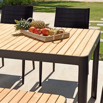 Matgrupp LifestyleGarden Portals 210 cm med 5 Lite Stolar och Bänk