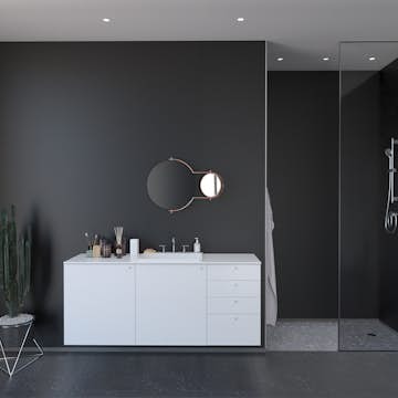 Våtrumsskiva Fibo Black 2024-L00 S