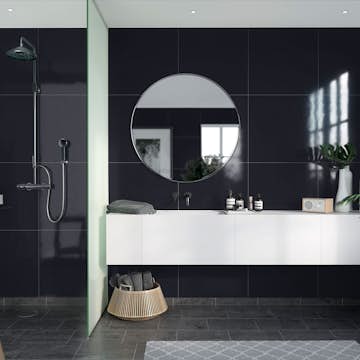 Våtrumsskiva Fibo New York Black 2124-M6060 HG