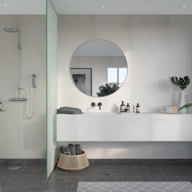 Våtrumsskiva Fibo Grey Cement 2145-L00 S