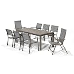 Matgrupp LifestyleGarden Solana med 6 Stolar och 2 Positionsstolar