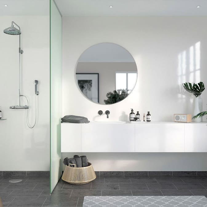 Våtrumsskiva Fibo Denver White 3091-L00HG