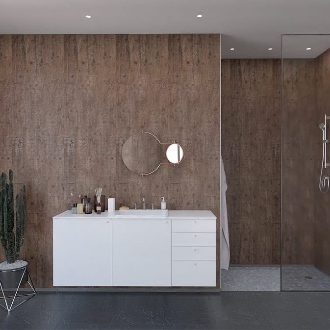 Våtrumsskiva Fibo Rough Wood 7969-L00 SC