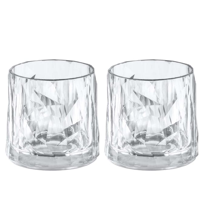 Tumblerglas Koziol Club No. 2 250 ml Crystal Clear 2-pack