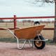 Skottkärra Willab 100 liter orange luftgummihjul